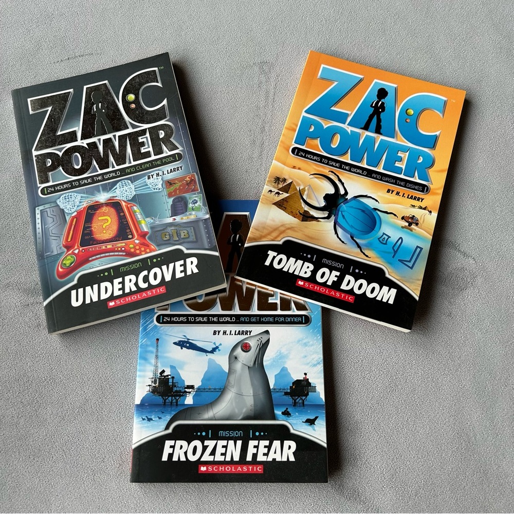 Set of 3 ~ Zac Power ~ Junior Novels